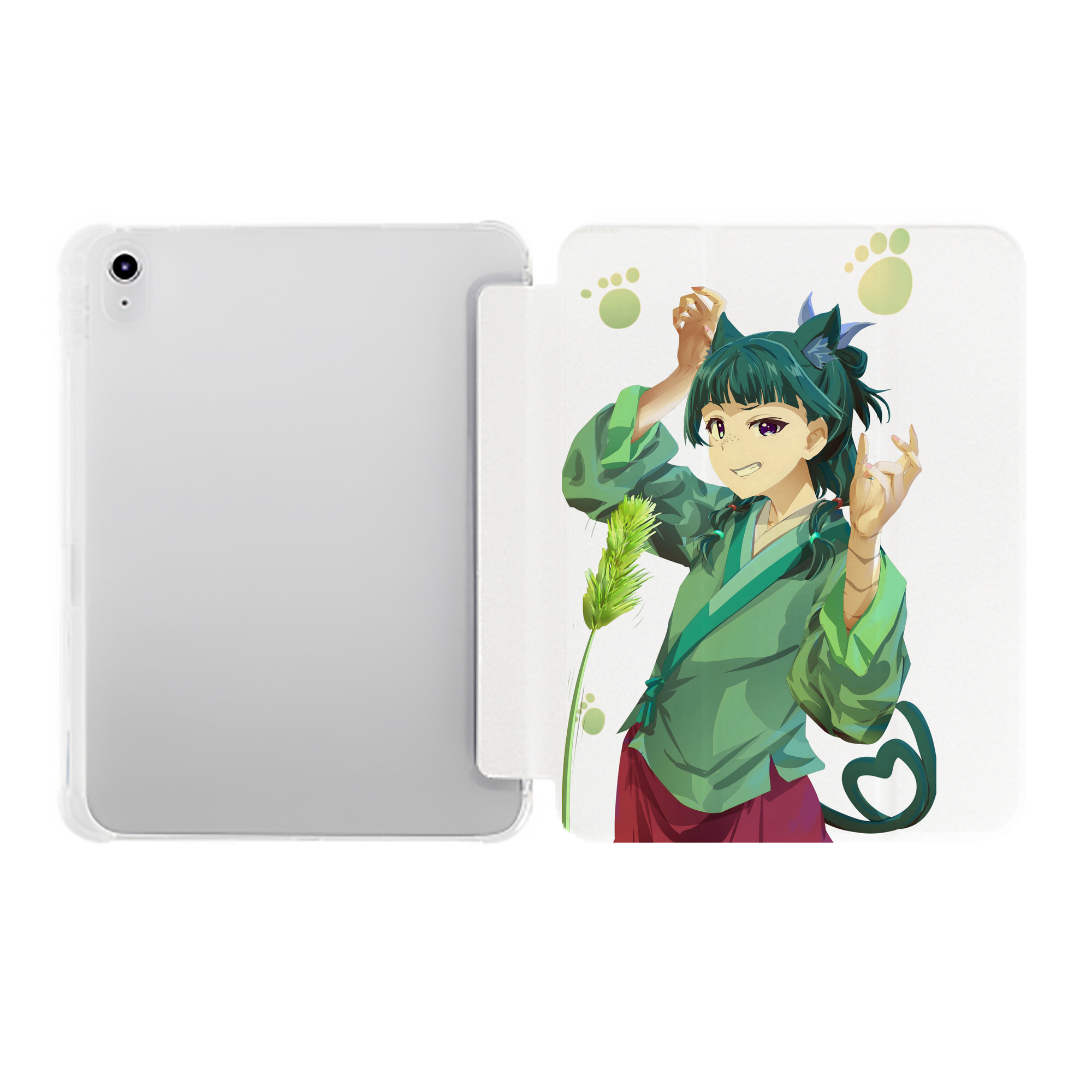 （画像用） 薬屋のひとりごと The Apothecary Diaries IPad ケース ペン収納付き 三つ折りスタンド PUレザー×シリコン 対応機種9.5/10.5/10.9インチ